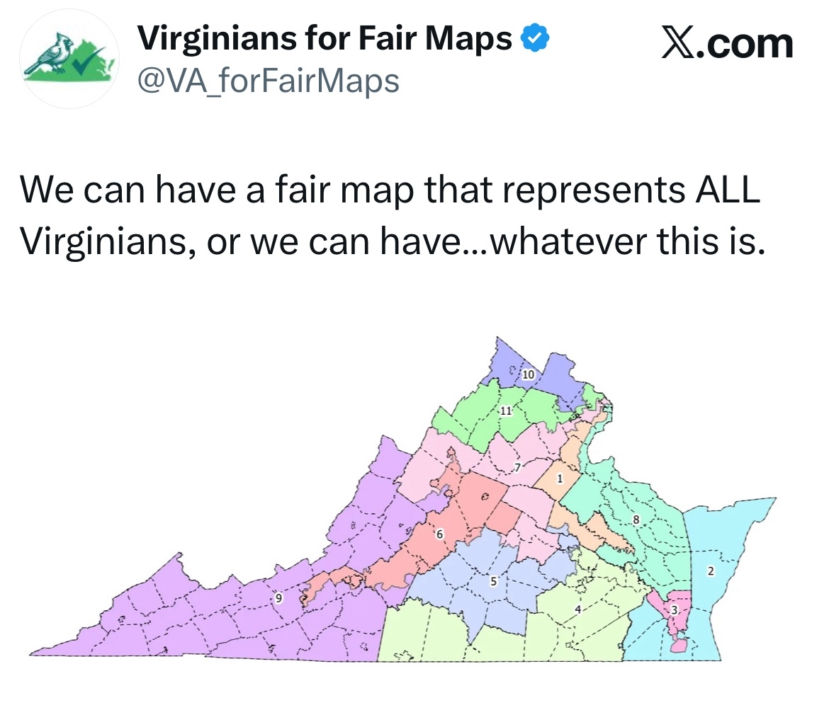 Fair maps tweet